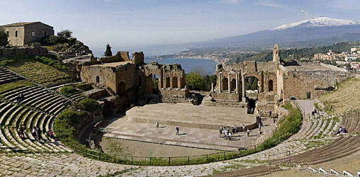 virtual tour teatro greco taormina